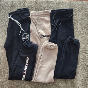 Hollister Men's Sweatpants - Black and Tan